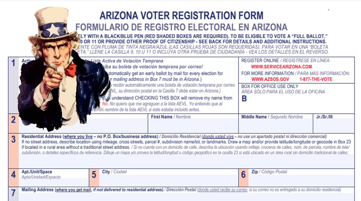 Voter Registration Form Image
